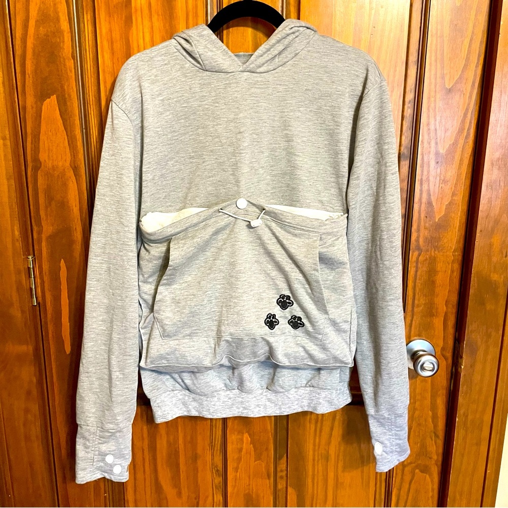 Cat Hoodie with Pet Pouch size L